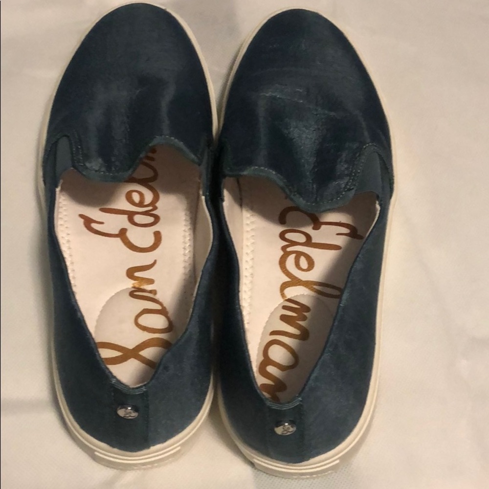 Sam Edelman blue slip ons - Picture 2 of 3